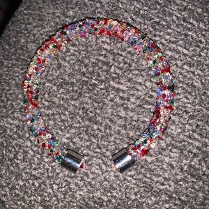 Multicolored crystal bracelet